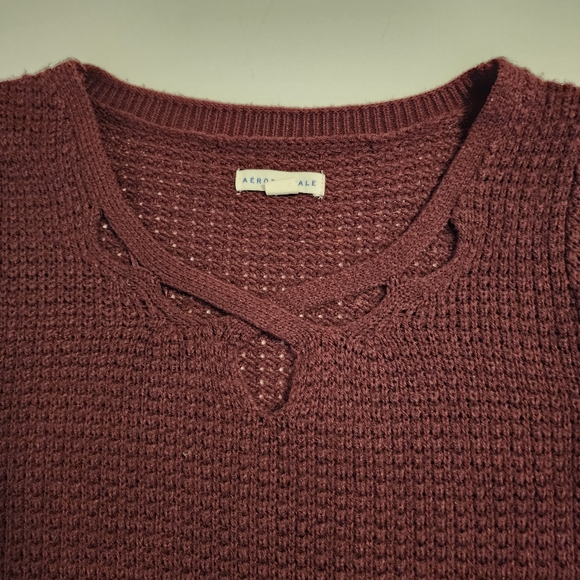 Aeropostale Wine Sweater Size Small - Picture 8 of 8